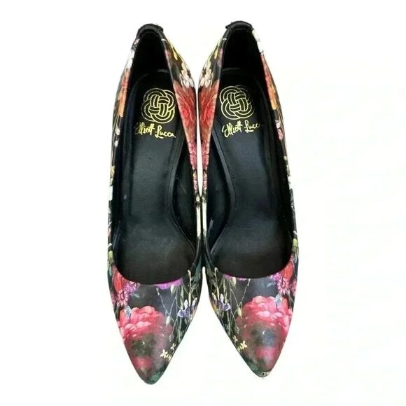 New ELLIOT LUCCA Women's Catalina Garden Floral Pointed Toe Heel Pump size 6z - Picture 4 of 7
